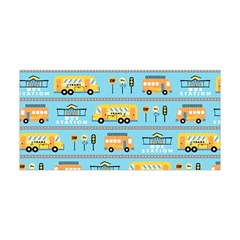 Buses-cartoon-pattern-vector Yoga Headband