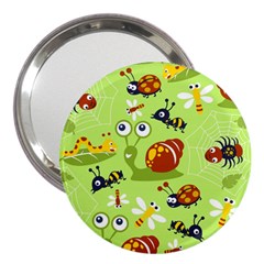 Little-animals-cartoon 3  Handbag Mirrors by Jancukart