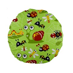 Little-animals-cartoon Standard 15  Premium Round Cushions