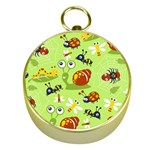 Little-animals-cartoon Gold Compasses Front