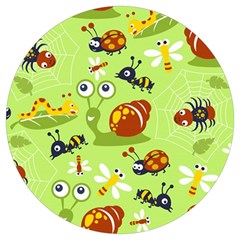 Little-animals-cartoon Round Trivet by Jancukart