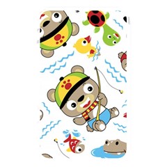 Vector-seamless-pattern-cute-fishing-animals-cartoon Memory Card Reader (rectangular)