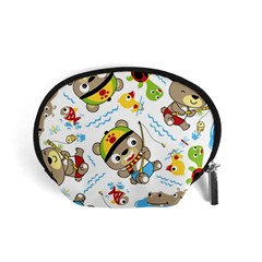 Vector-seamless-pattern-cute-fishing-animals-cartoon Accessory Pouch (small)