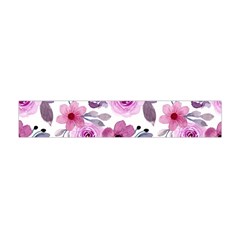 Purple-flower-butterfly-with-watercolor-seamless-pattern Flano Scarf (mini)