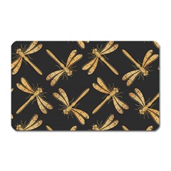 Golden-dragonfly-seamless-pattern-textile-design-wallpaper-wrapping-paper-scrapbooking Magnet (rectangular)