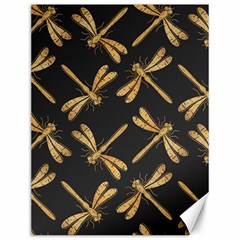 Golden-dragonfly-seamless-pattern-textile-design-wallpaper-wrapping-paper-scrapbooking Canvas 12  X 16  by Jancukart