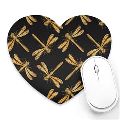 Golden-dragonfly-seamless-pattern-textile-design-wallpaper-wrapping-paper-scrapbooking Heart Mousepads by Jancukart