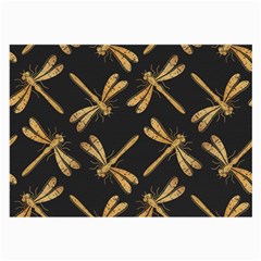 Golden-dragonfly-seamless-pattern-textile-design-wallpaper-wrapping-paper-scrapbooking Large Glasses Cloth (2 Sides)