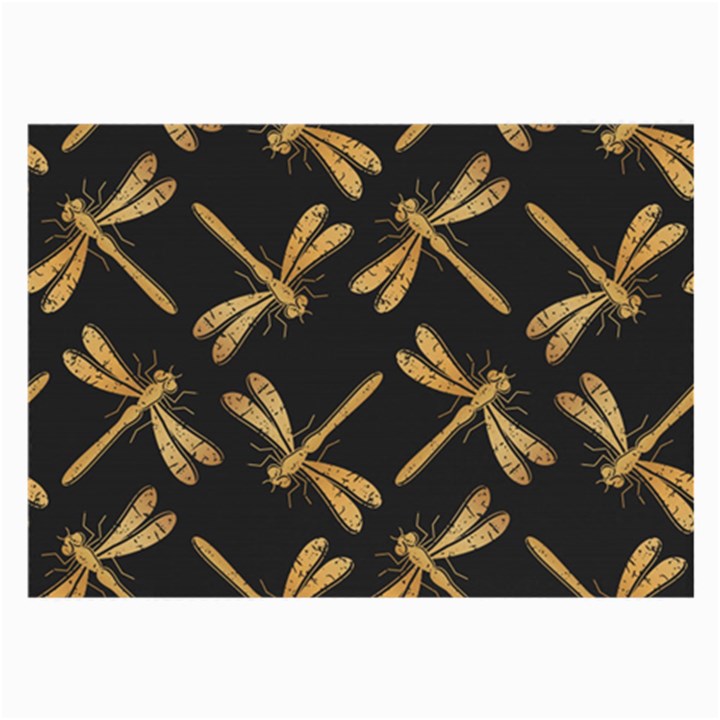 Golden-dragonfly-seamless-pattern-textile-design-wallpaper-wrapping-paper-scrapbooking Large Glasses Cloth (2 Sides)