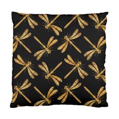 Golden-dragonfly-seamless-pattern-textile-design-wallpaper-wrapping-paper-scrapbooking Standard Cushion Case (two Sides)