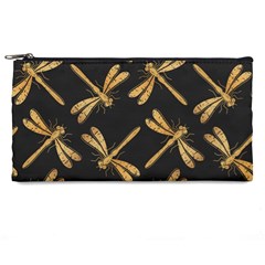 Golden-dragonfly-seamless-pattern-textile-design-wallpaper-wrapping-paper-scrapbooking Pencil Case