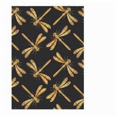 Golden-dragonfly-seamless-pattern-textile-design-wallpaper-wrapping-paper-scrapbooking Large Garden Flag (two Sides) by Jancukart