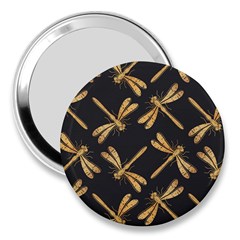 Golden-dragonfly-seamless-pattern-textile-design-wallpaper-wrapping-paper-scrapbooking 3  Handbag Mirrors