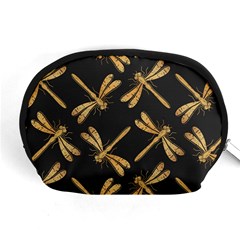 Golden-dragonfly-seamless-pattern-textile-design-wallpaper-wrapping-paper-scrapbooking Accessory Pouch (medium)