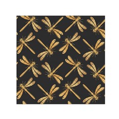 Golden-dragonfly-seamless-pattern-textile-design-wallpaper-wrapping-paper-scrapbooking Square Satin Scarf (30  X 30 ) by Jancukart