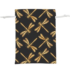 Golden-dragonfly-seamless-pattern-textile-design-wallpaper-wrapping-paper-scrapbooking  Lightweight Drawstring Pouch (xl) by Jancukart