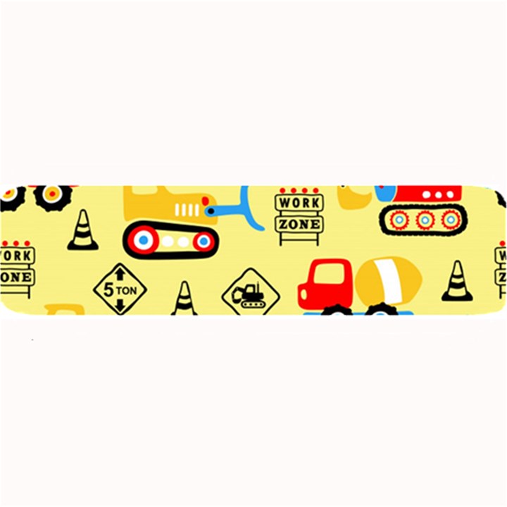 Seamless-pattern-vector-industrial-vehicle-cartoon Large Bar Mats