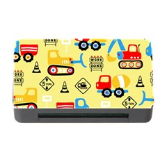 Seamless-pattern-vector-industrial-vehicle-cartoon Memory Card Reader With Cf by Jancukart