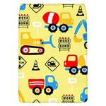 Seamless-pattern-vector-industrial-vehicle-cartoon Removable Flap Cover (L) Front