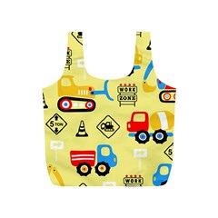 Seamless-pattern-vector-industrial-vehicle-cartoon Full Print Recycle Bag (s)