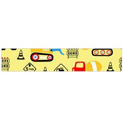 Seamless-pattern-vector-industrial-vehicle-cartoon Large Flano Scarf 