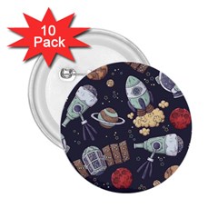 Hand-drawn-pattern-space-elements-collection 2 25  Buttons (10 Pack) 