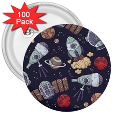 Hand-drawn-pattern-space-elements-collection 3  Buttons (100 Pack) 