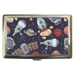 Hand-drawn-pattern-space-elements-collection Cigarette Money Case