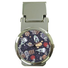 Hand-drawn-pattern-space-elements-collection Money Clip Watches