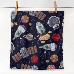 Hand-drawn-pattern-space-elements-collection Face Towel by Jancukart