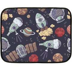 Hand-drawn-pattern-space-elements-collection Fleece Blanket (mini)