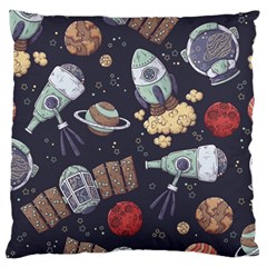 Hand-drawn-pattern-space-elements-collection Large Cushion Case (two Sides)