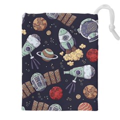 Hand-drawn-pattern-space-elements-collection Drawstring Pouch (5xl) by Jancukart