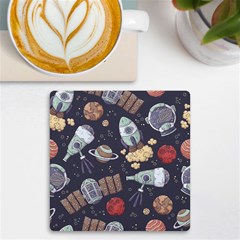 Hand-drawn-pattern-space-elements-collection Uv Print Square Tile Coaster 