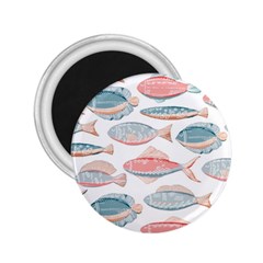 Hand-drawn-seamless-pattern-with-cute-fishes-doodle-style-pink-blue-colors 2 25  Magnets