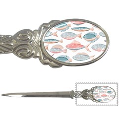 Hand-drawn-seamless-pattern-with-cute-fishes-doodle-style-pink-blue-colors Letter Opener by Jancukart