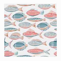 Hand-drawn-seamless-pattern-with-cute-fishes-doodle-style-pink-blue-colors Medium Glasses Cloth (2 Sides) by Jancukart