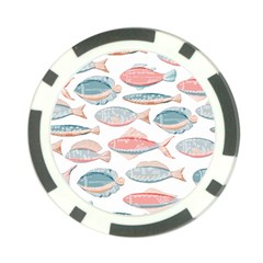 Hand-drawn-seamless-pattern-with-cute-fishes-doodle-style-pink-blue-colors Poker Chip Card Guard