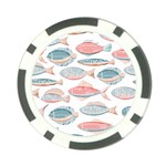 Hand-drawn-seamless-pattern-with-cute-fishes-doodle-style-pink-blue-colors Poker Chip Card Guard Front