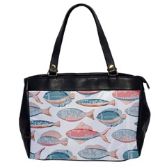 Hand-drawn-seamless-pattern-with-cute-fishes-doodle-style-pink-blue-colors Oversize Office Handbag