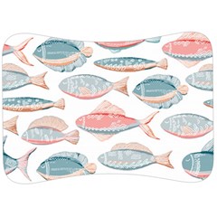 Hand-drawn-seamless-pattern-with-cute-fishes-doodle-style-pink-blue-colors Velour Seat Head Rest Cushion