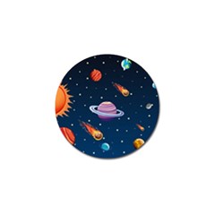 Background-template-with-bright-stars-dark-sky Golf Ball Marker