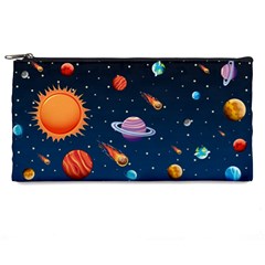 Background-template-with-bright-stars-dark-sky Pencil Case by Jancukart