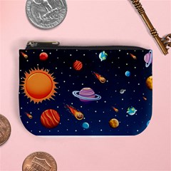 Background-template-with-bright-stars-dark-sky Mini Coin Purse