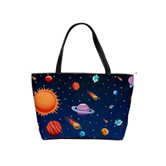 Background-template-with-bright-stars-dark-sky Classic Shoulder Handbag