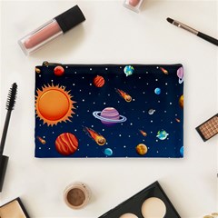 Background-template-with-bright-stars-dark-sky Cosmetic Bag (medium)