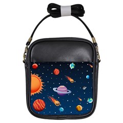 Background-template-with-bright-stars-dark-sky Girls Sling Bag