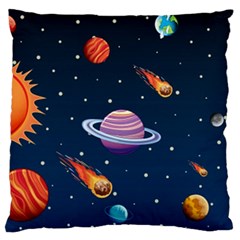 Background-template-with-bright-stars-dark-sky Large Cushion Case (one Side)