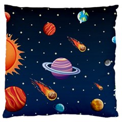 Background-template-with-bright-stars-dark-sky Standard Flano Cushion Case (one Side)