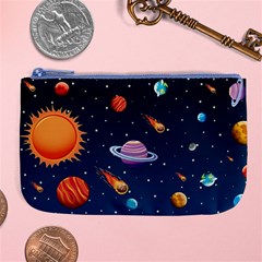 Background-template-with-bright-stars-dark-sky Large Coin Purse